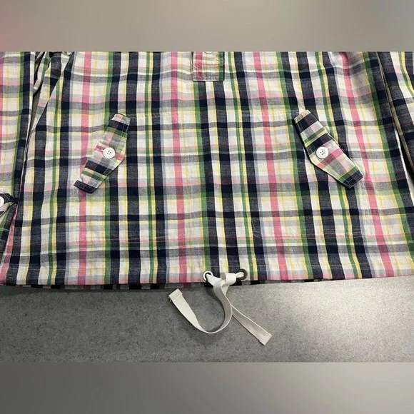 Merona Pastel Plaid Cotton Hooded Anorak Jacket —Women’s XXL (Fits L/XL) *READ* - Picture 8 of 12